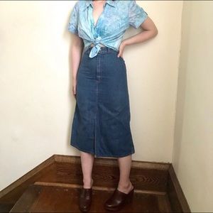 Vintage denim skirt